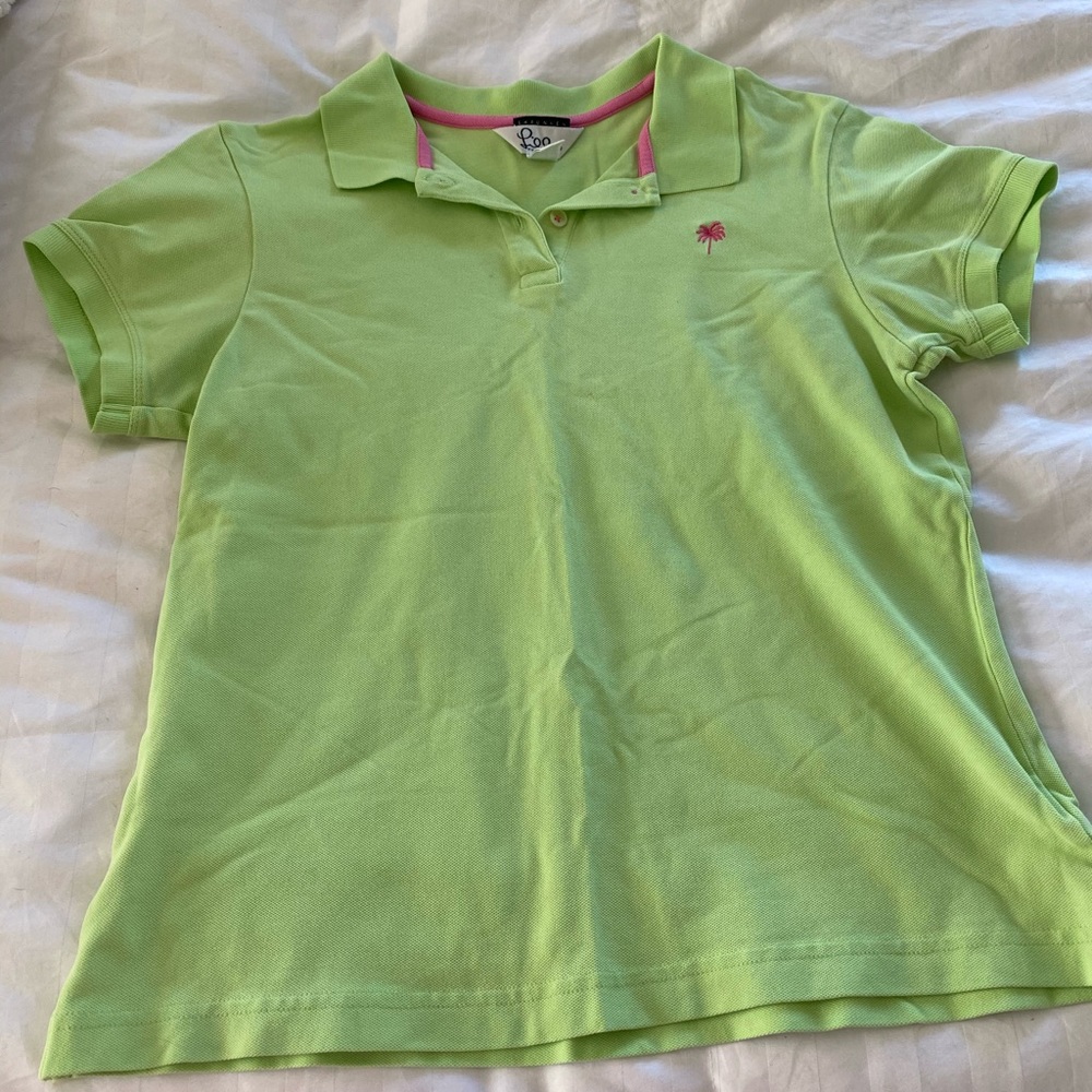 Lime green polo